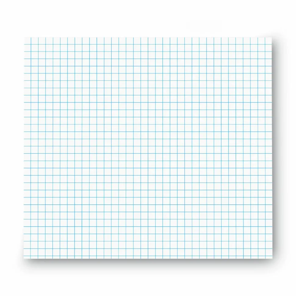 Universal Quadrille-Rule Glue Top Pads, Quadrille Rule (4 sq/in), (50) White 8.5 x 11 Sheets, Dozen