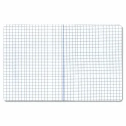 Universal Quad Rule Composition Book, Quadrille Rule (4 sq/in), Black Marble Cover, (100) 9.75 x 7.5 Sheets, 6/Pack