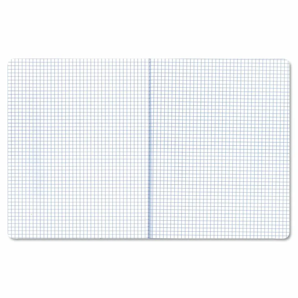 Universal Quad Rule Composition Book, Quadrille Rule (4 sq/in), Black Marble Cover, (100) 9.75 x 7.5 Sheets, 6/Pack