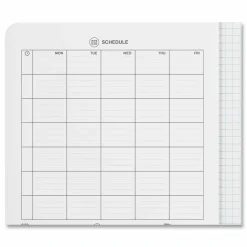 Universal Quad Rule Composition Book, Quadrille Rule (4 sq/in), Black Marble Cover, (100) 9.75 x 7.5 Sheets, 6/Pack