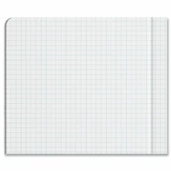 Universal Quad Rule Composition Book, Quadrille Rule (4 sq/in), Black Marble Cover, (100) 9.75 x 7.5 Sheets, 6/Pack