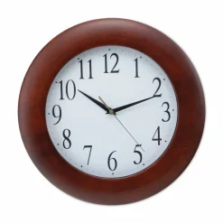 Universal Round Wood Wall Clock, 12.75