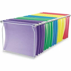 Universal Screw-Together Hanging Folder Frame, Letter Size, 23" to 26.77" Long, Silver