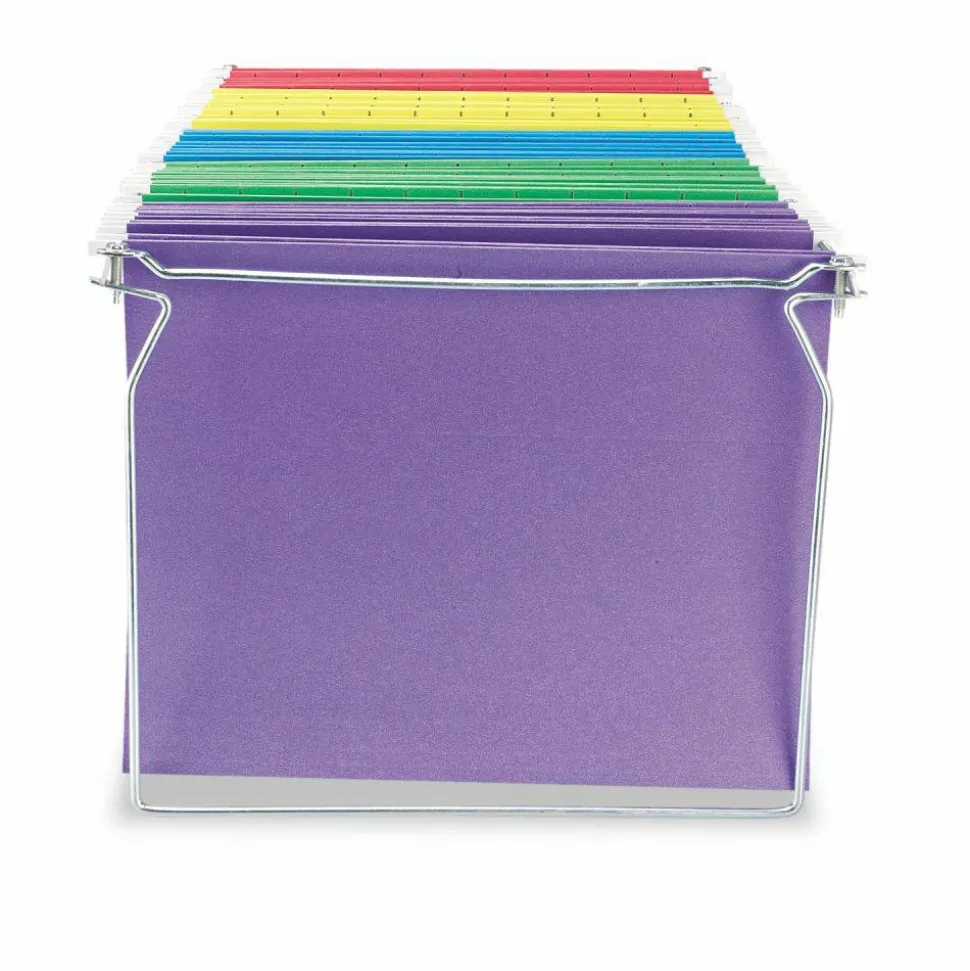 Universal Screw-Together Hanging Folder Frame, Letter Size, 23" to 26.77" Long, Silver