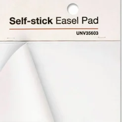 Universal Self-Stick Easel Pad, Unruled, (30) White 25 x 30 Sheets, 2/Carton