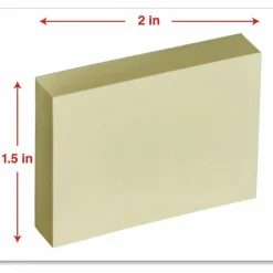 Universal Self-Stick Note Pads, 1.5