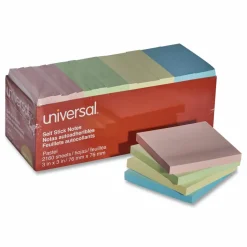 Universal Self-Stick Note Pad Cabinet Pack, 3