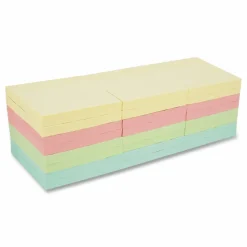 Universal Self-Stick Note Pad Cabinet Pack, 3