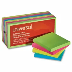 Universal Self-Stick Note Pads, 3
