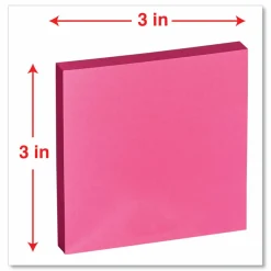 Universal Self-Stick Note Pads, 3