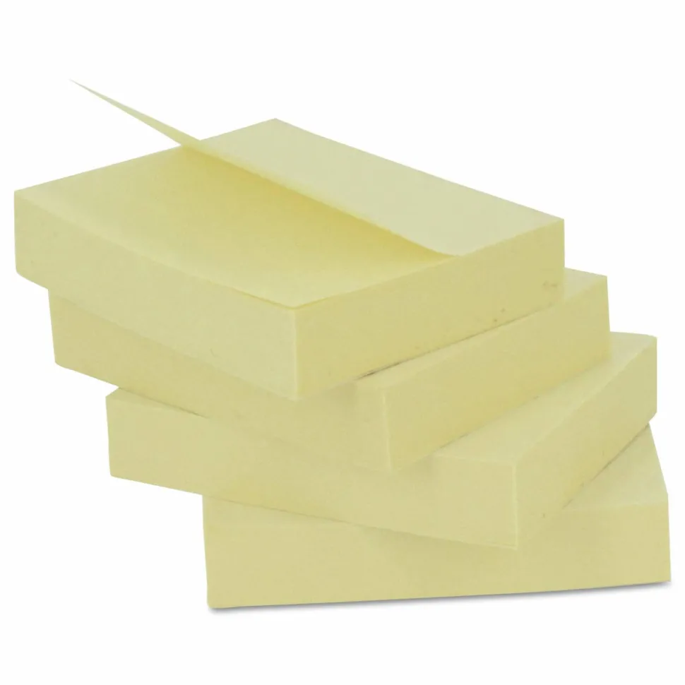 Universal Self-Stick Note Pad Value Pack, 3" x 3", Yellow, 100 Sheets/Pad, 18 Pads/Pack
