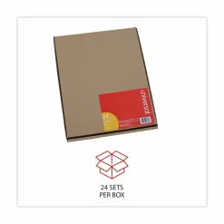 Universal Self-Tab Index Dividers, 8-Tab, 11 x 8.5, White, 24 / Boxs