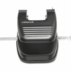 Universal 30-Sheet Two-Hole Punch, 9/32" Holes, Black