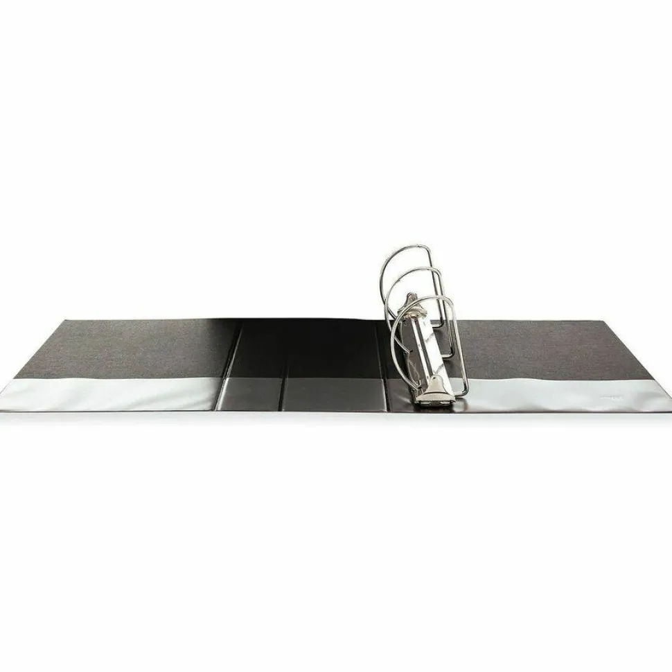 Universal Slant D-Ring View Binder, 3 Rings, 4" Capacity, 11 x 8.5, Black