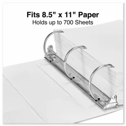 Universal Slant D-Ring View Binder, 3 Rings, 4