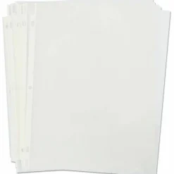 Universal Standard Sheet Protectors, Medium-Duty, Side: 3-Hole Punched, Top Load 8.5 x 11 Insert, Nonglare Clear Front, 50/Pack