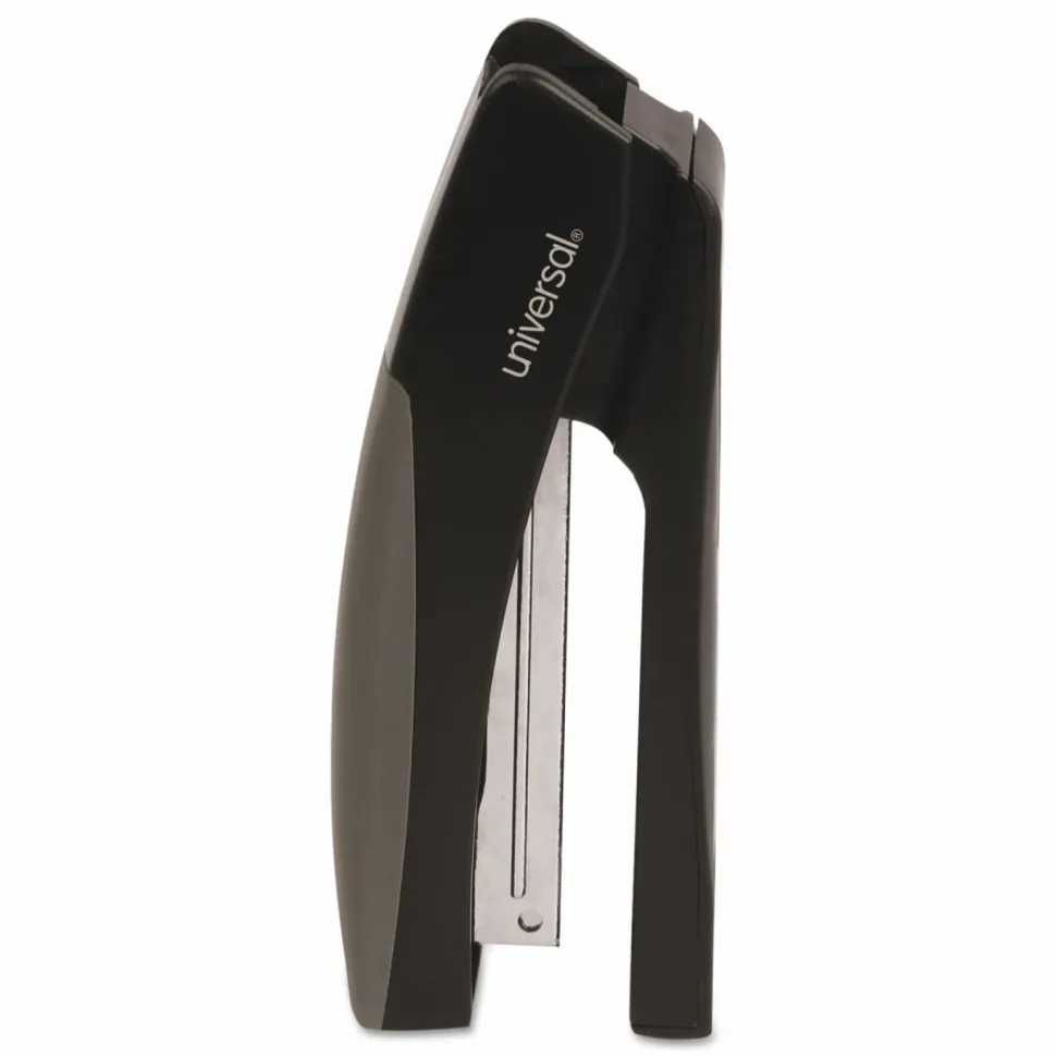 Universal Stand-Up Full Strip Stapler, 20-Sheet Capacity, Black/Gray