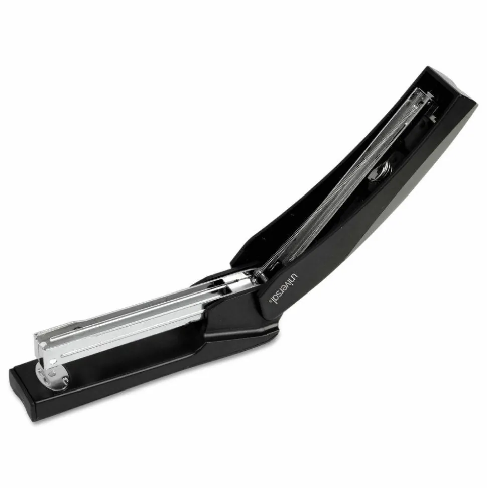 Universal Stand-Up Full Strip Stapler, 20-Sheet Capacity, Black/Gray