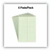 Universal Steno Pads, Red Cover, Gregg Rule, (80) Green-Tint 6 x 9 Sheets, 6/Pack