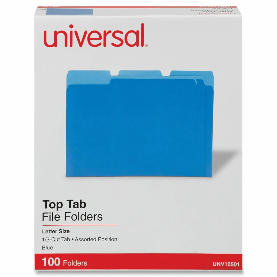 Universal 1/3 Tab Cut Letter Recycled Top Tab File Folder