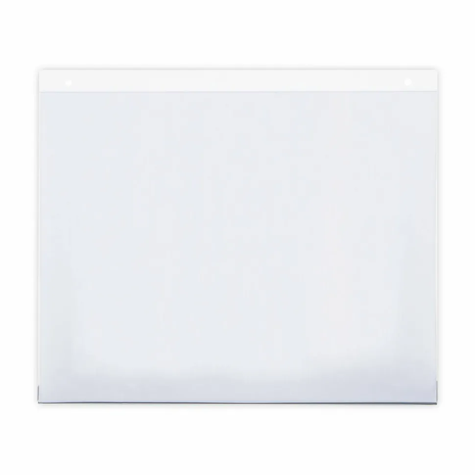 Universal Wall Mount Sign Holder, 11 x 8.5, Horizontal, Clear, 2/Pack