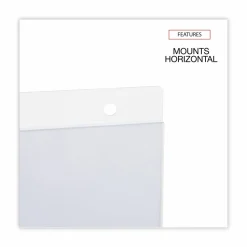 Universal Wall Mount Sign Holder, 11 x 8.5, Horizontal, Clear, 2/Pack