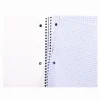 Universal Wirebound Notebook, 1-Subject, Quadrille Rule (4 sq/in), Black Cover, (70) 10.5 x 8 Sheets