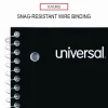 Universal Wirebound Notebook, 1-Subject, Quadrille Rule (4 sq/in), Assorted Cover Colors, (70) 10.5 x 8 Sheets, 4/Pack