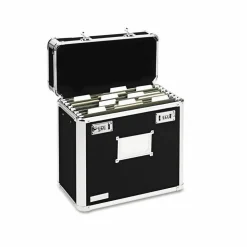 Vaultz Locking Storage File Tote, Letter Size, 12 1/4