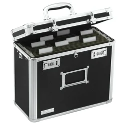 Vaultz Locking Storage File Tote, Letter Size, 12 1/4