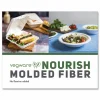 Vegware Nourish Molded Fiber Takeout Containers, , 3 Compartments, 7.9 x 7.9 x 2.9, White, Sugarcane, 200/Carton