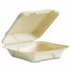 Vegware Nourish Molded Fiber Takeout Containers, , 7.9 x 7.9 x 2.9, White, Sugarcane, 200/Carton
