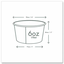 Vegware Soup Containers, , 6 oz, 3.5
