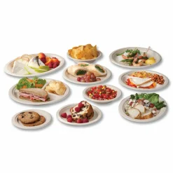 Vegware Nourish Molded Fiber Tableware, , Plate, Sugarcane, 9