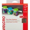 VELCRO Brand Velcro Self Stick Tape Roll With Dispenser Box, Clear, 3/4" x 180"