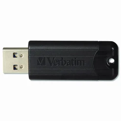 Verbatim Microban 32GB PinStripe USB 3.2 Flash Drive Business Pack - 32 GB - USB 3.2 (Gen 1) Type A - Black - Lifetime Warranty - 10 / Pack