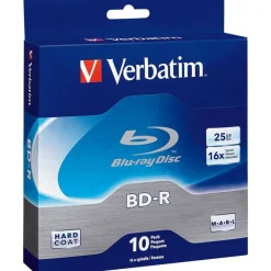 Verbatim BD-R 25GB 16X Disc Spindle, Box Of 10