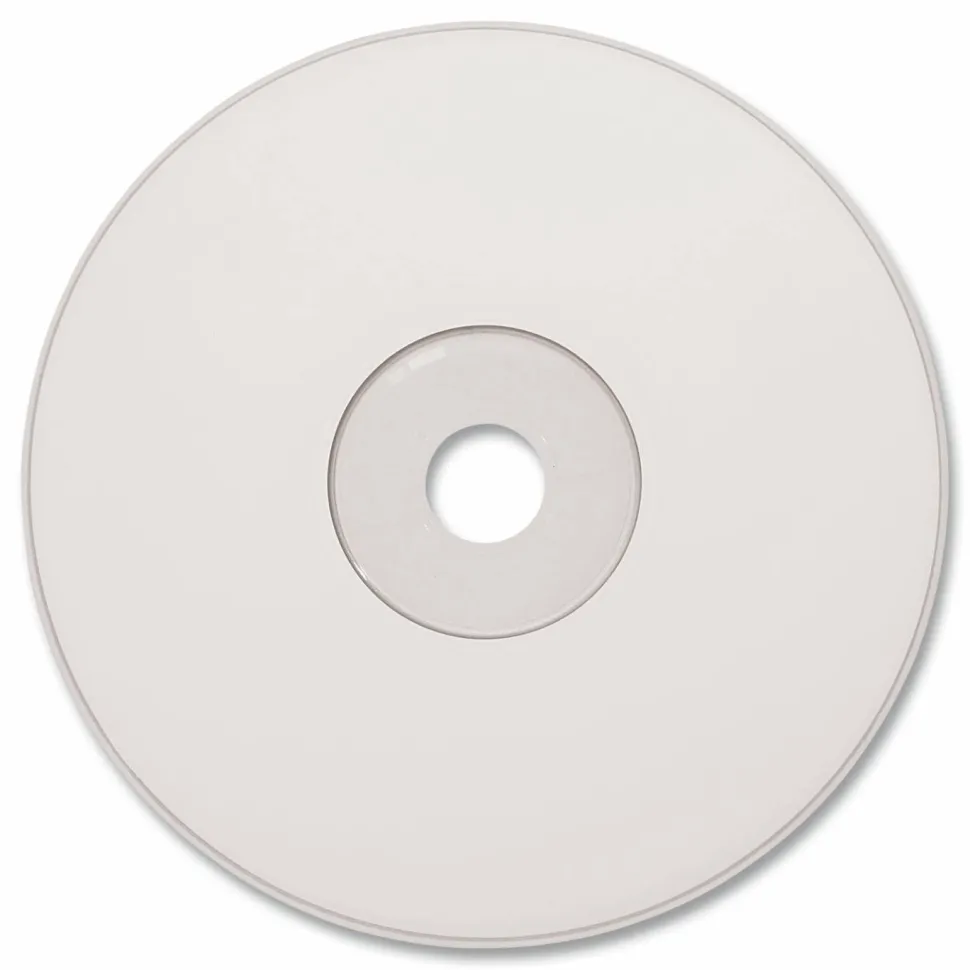 Verbatim CD-R DataLifePlus Printable Recordable Disc, 700 MB/80 min, 52x, Spindle, White, 100/Pack