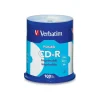 Verbatim CD-R Printable Disc Spindle, Blue/White, Pack Of 100