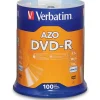Verbatim DVD-R Recordable Disc, 4.7 GB, 16x, Spindle, Silver, 100/Pack