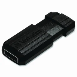 Verbatim 64GB PinStripe USB Flash Drive - Business 10pk - Black