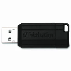 Verbatim 64GB PinStripe USB Flash Drive - Business 10pk - Black