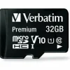 Verbatim 32GB Premium microSDHC Memory Card with Adapter, UHS-I V10 U1 Class 10 - 32GB