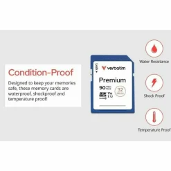 Verbatim Premium Class 6 Secure Digital High Capacity (SDHC) Memory Card, 8GB