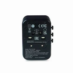 Verbatim UTA-07 Universal Travel Adapter, (3) USB-A, (3) USB-C