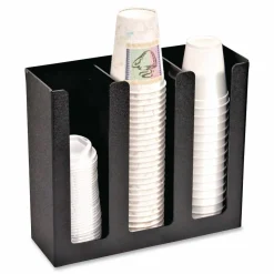 Vertiflex Cup And Lid Holder Organizer, For 32 Oz. Cups, Black