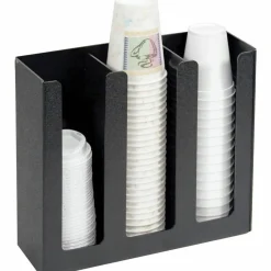 Vertiflex Cup And Lid Holder Organizer, For 32 Oz. Cups, Black