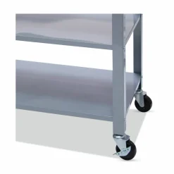Vertiflex Countertop Serving Cart, Solid Wood, 34.3"W x 19"D x 35.5"H, Steel Frame, Assorted
