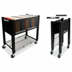 Vertiflex SmartWorx Steel Open-Top Filing Cart, 27 3/4