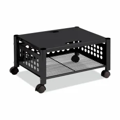 Vertiflex Steel Underdesk Machine Stand, 11 1/2"H x 21 1/2"W x 17 7/8"D, Black